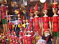 Pinocchio wooden marionettes in Firenze