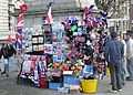 Souvenir stall in London, England